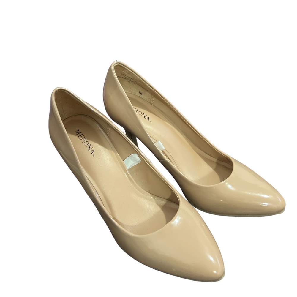 Merona Taupe Heels Sz 7